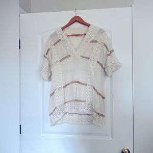 Soft Surroundings Saturday Stroll Crochet Tunic